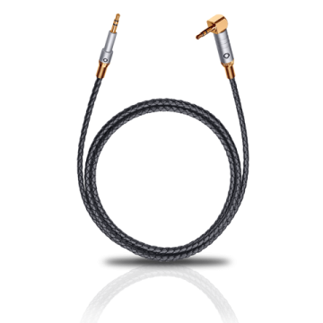 Stereo cable, JACK 3.5 mm to 90° JACK 3.5 mm PREMIUM, 1.5 m